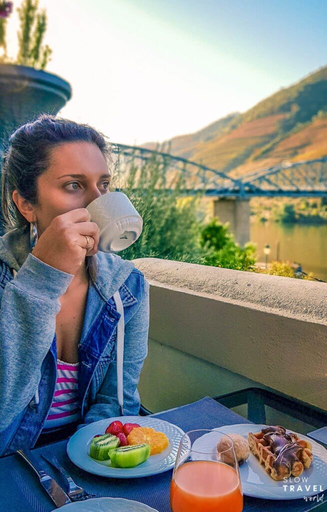 Café da manhã no The Vintage House, na Região do Douro